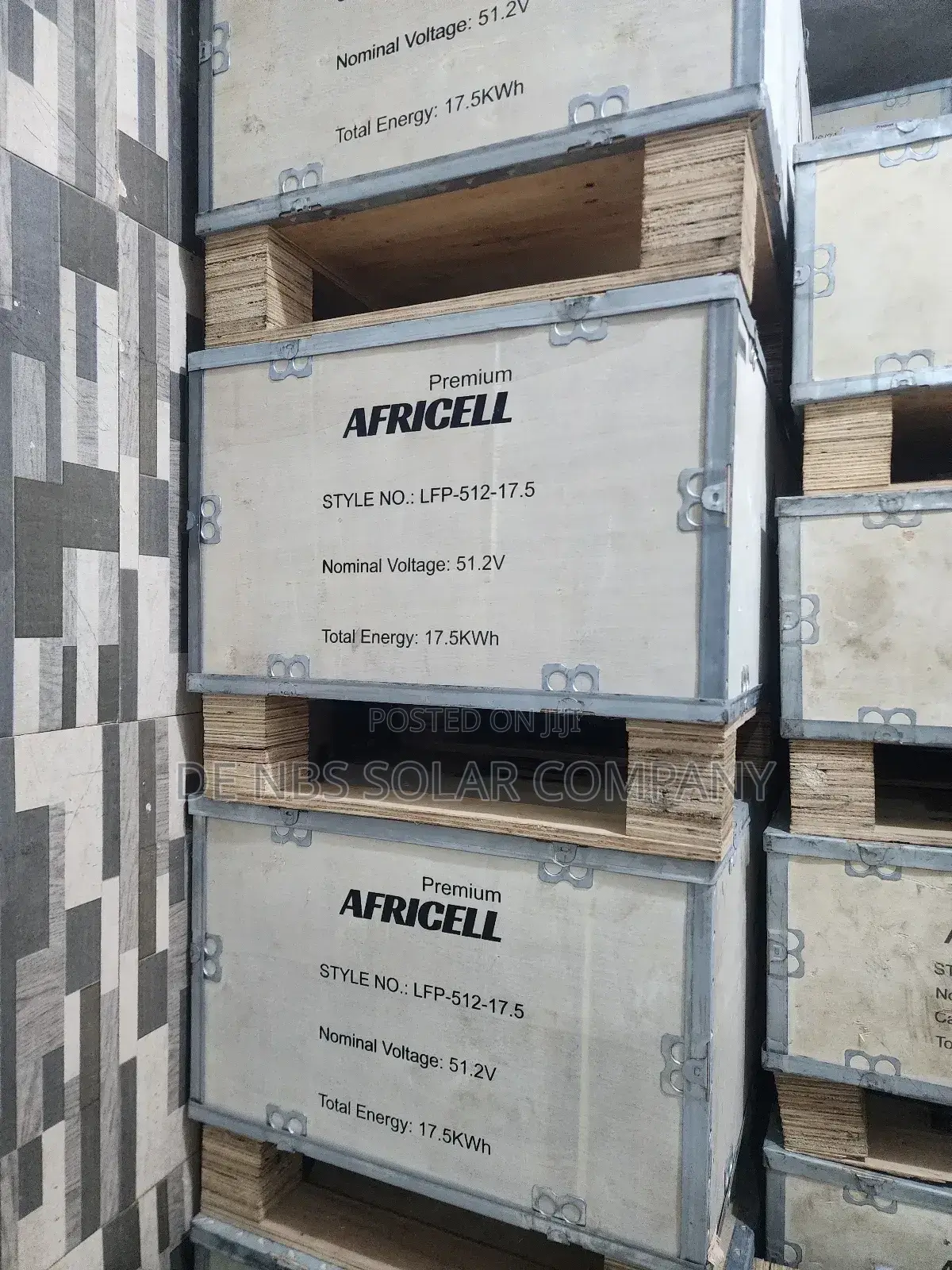 17.5kwh 51.2v Africell Lithium Ion Phosphate Battery