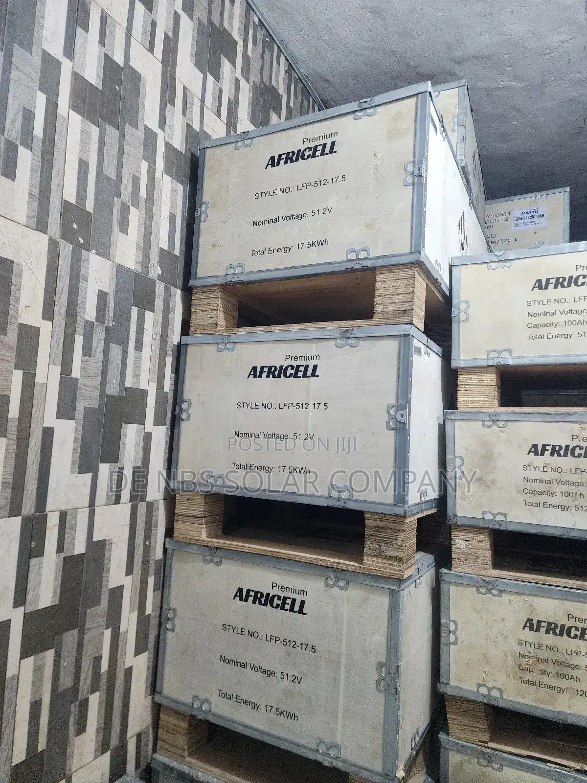 17.5kwh 51.2v Africell Lifep04 Lithium Ion Phosphate Battery