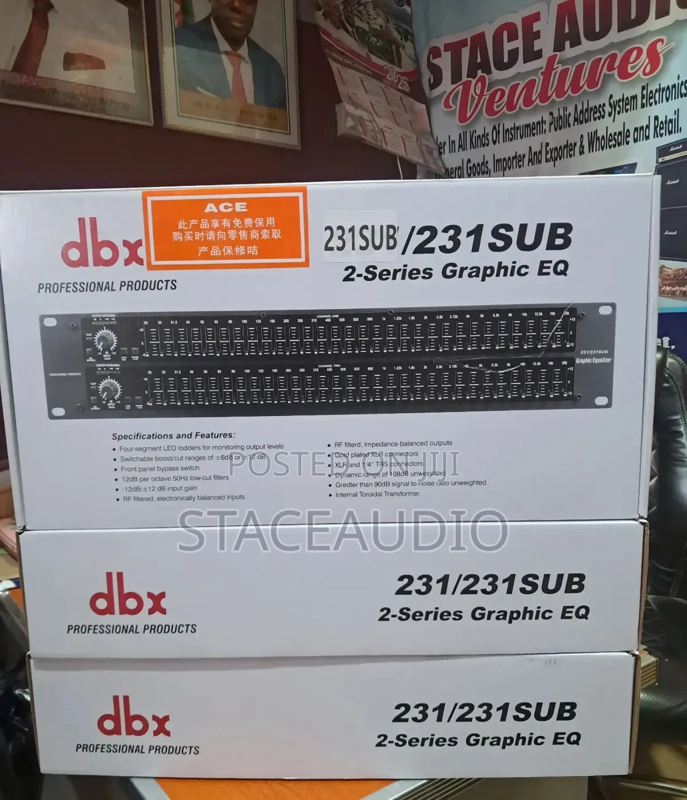 DBX Double Equalizer Eq231 With Sub Output