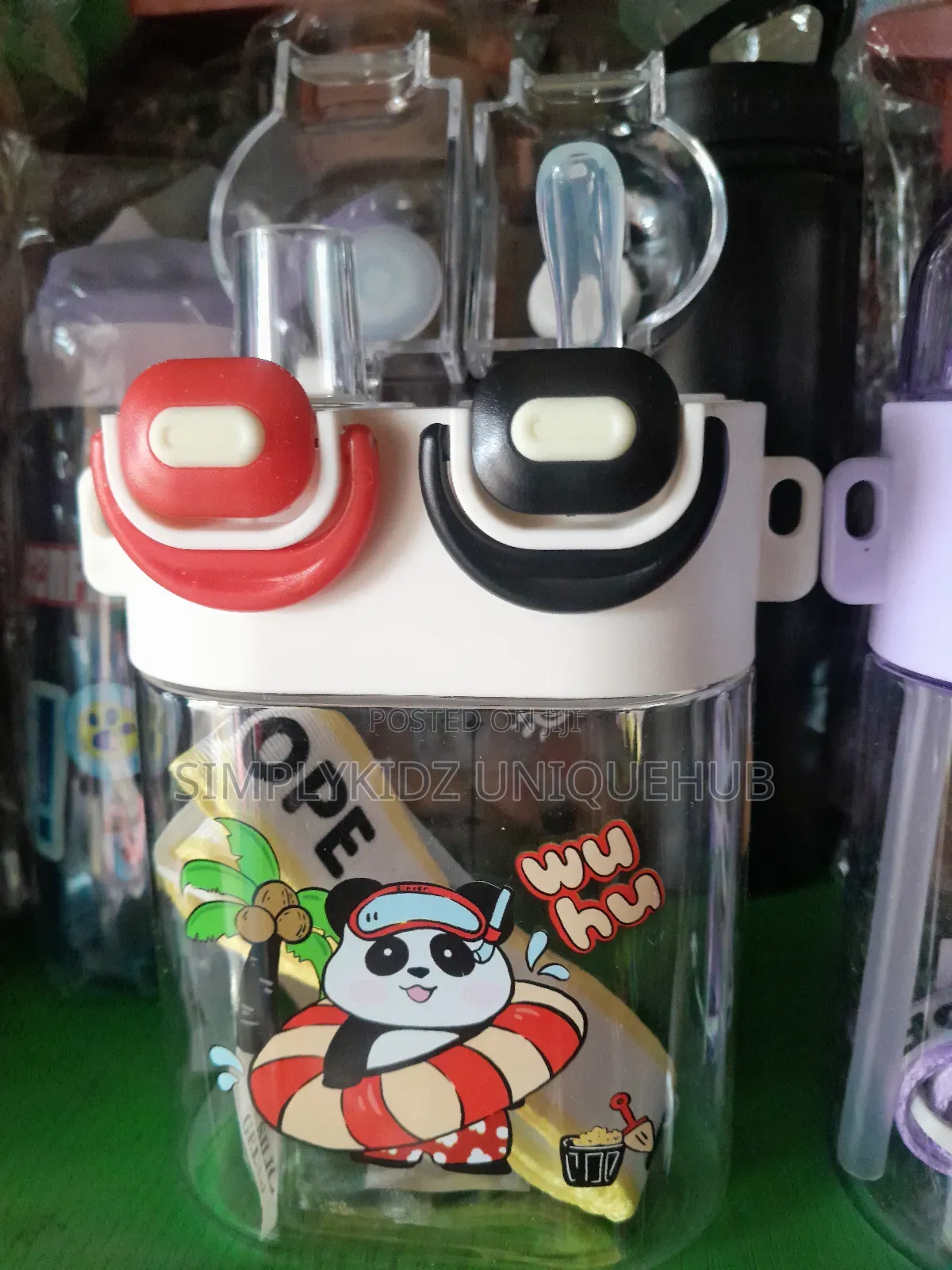 Kids 2 in 1 Water Fruit Drink Water Bottle With Strap