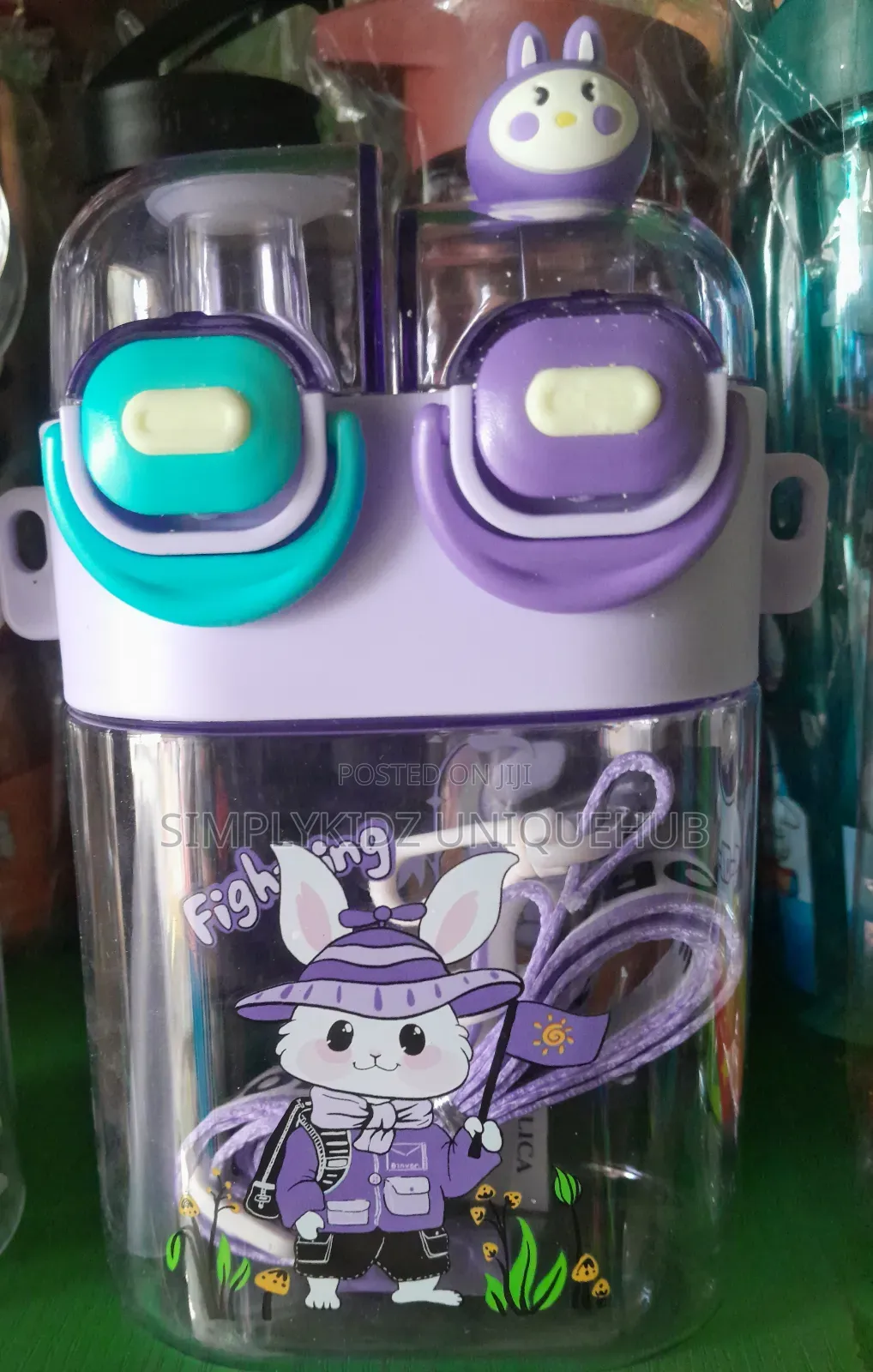 Kids 2 in 1 Water Fruit Drink Water Bottle With Strap
