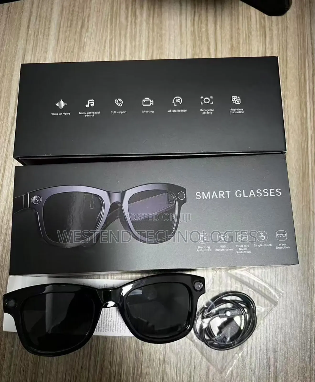 Ai Smart Glasses Video Camera, Ai Voice Assistant Translator