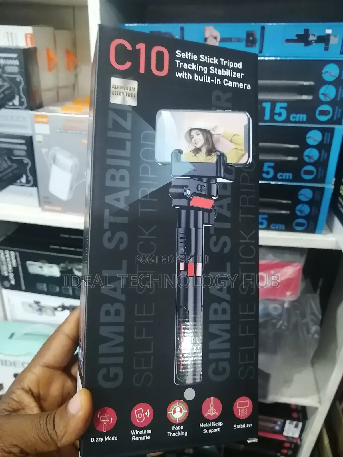 C10 Selfie Stick Tripod 360 Tracker