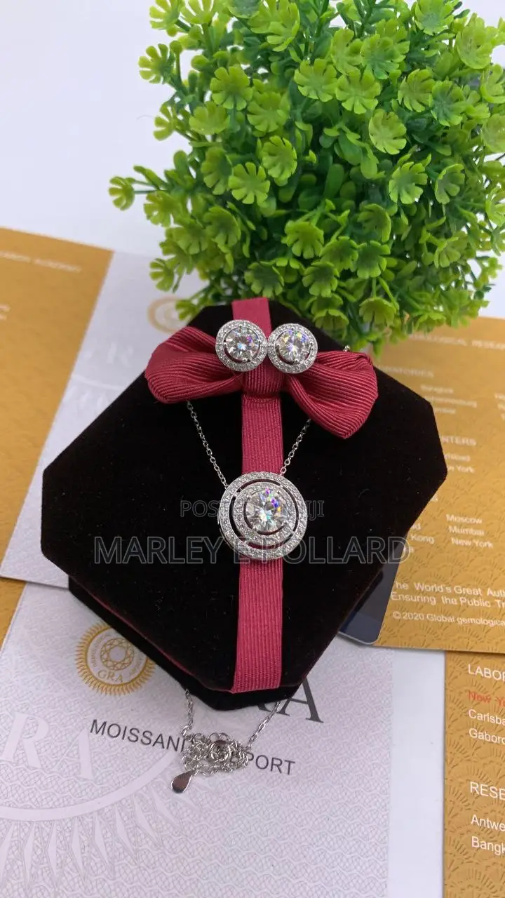 Vvs1 Moissanite Jewelry Set