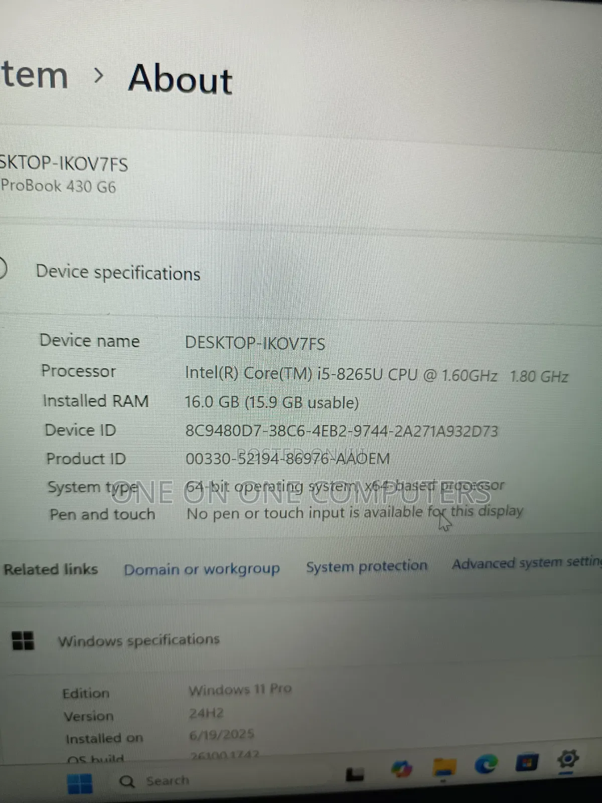 Laptop HP ProBook 440 G6 16GB Intel Core I5 SSD 256GB