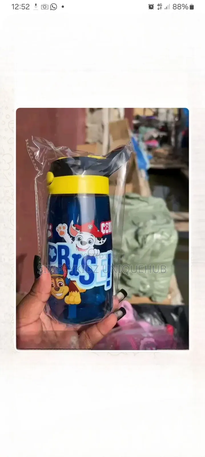 Kids Water Sippy Cup With Straw