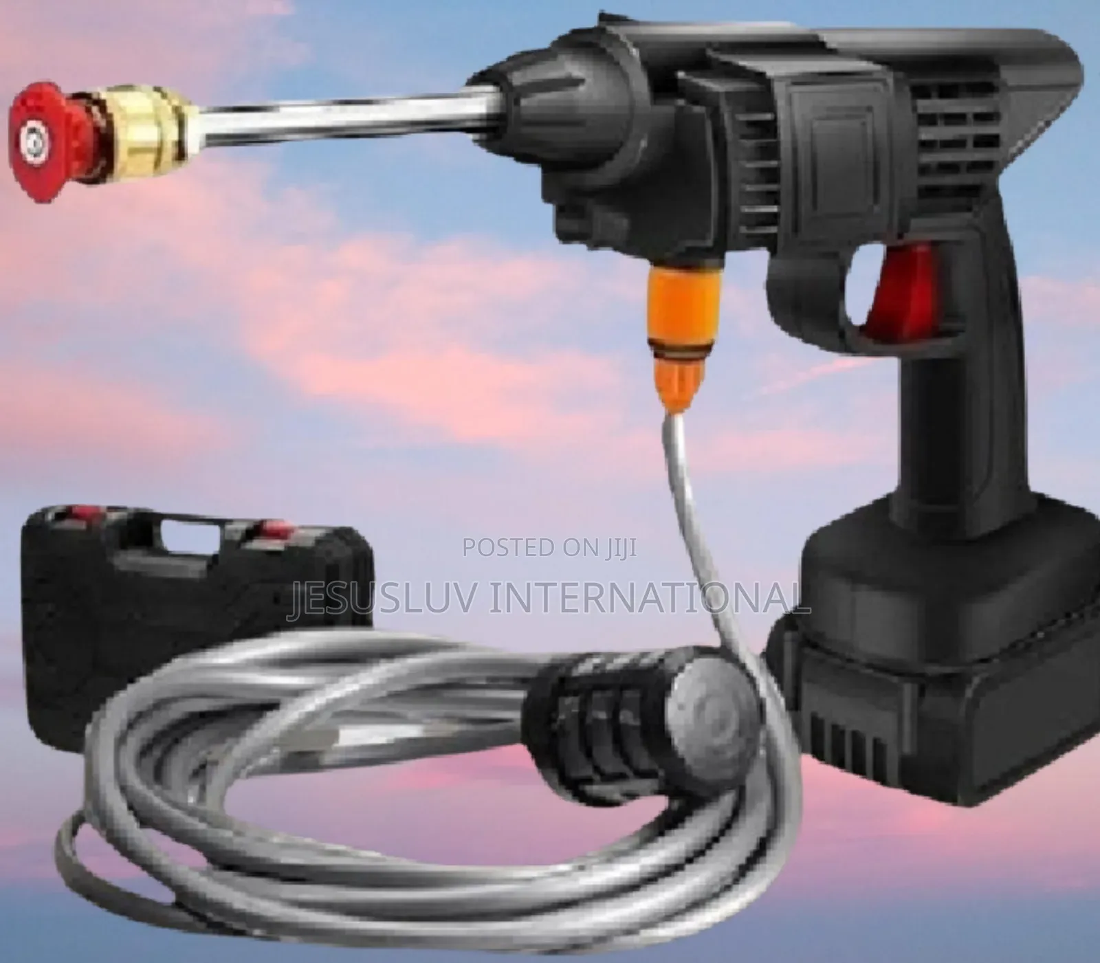 Cordless Gun Pressure Washer Spray Water With 2 Battery 48v