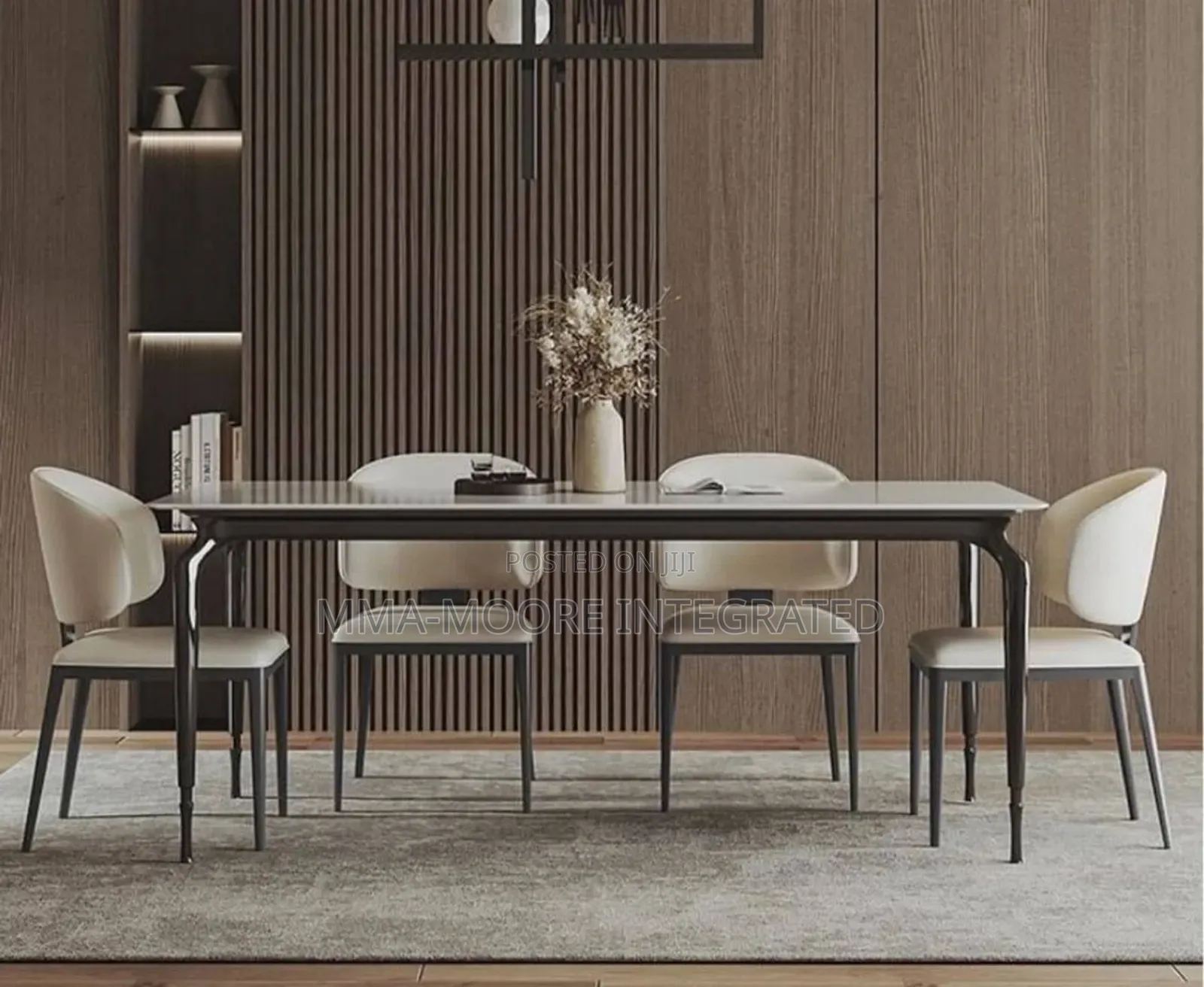 Marble Top Dinning Table Set by 4 Seats