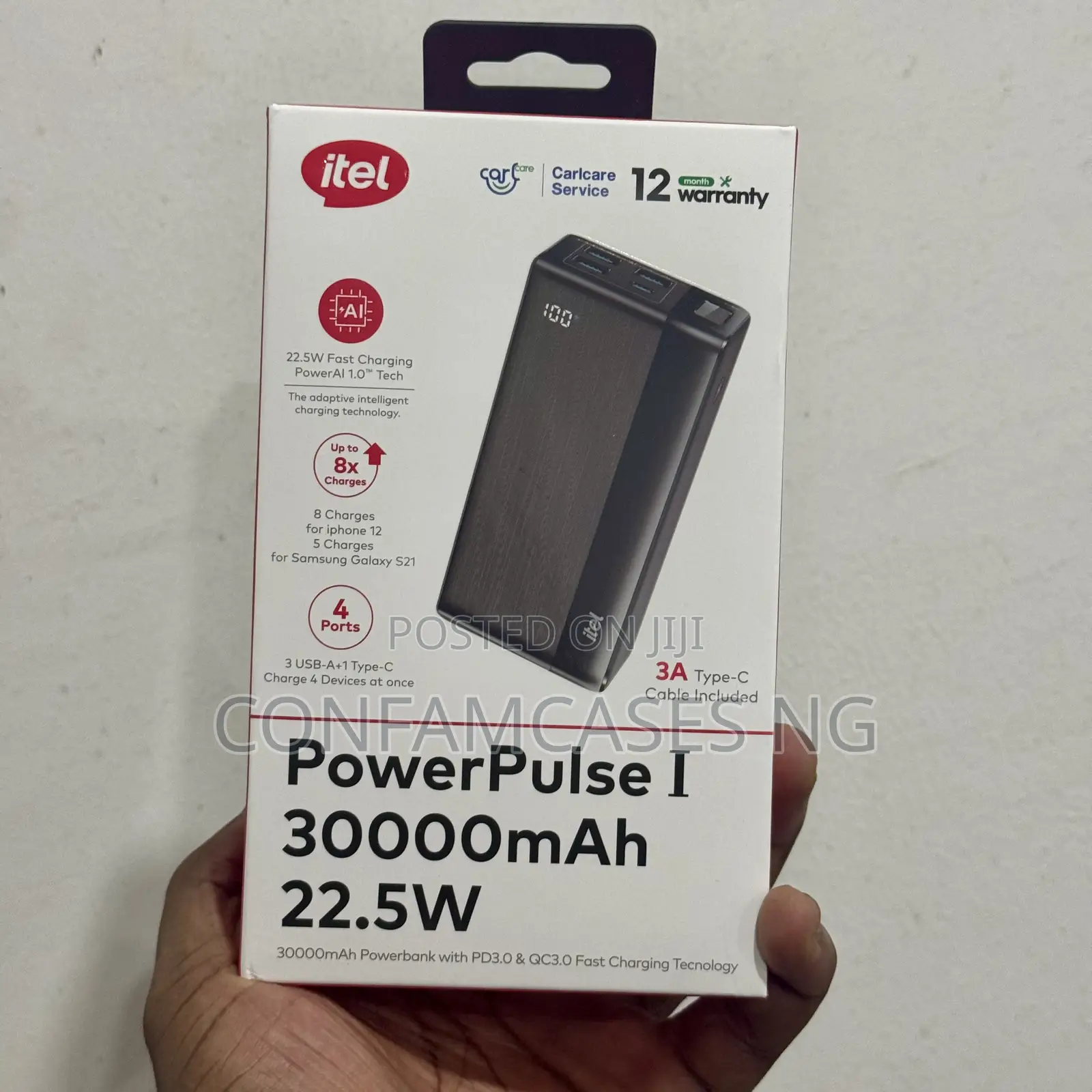 Itel 30000mah Fast Charging Power Bank