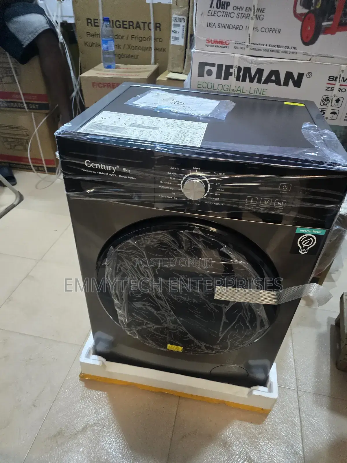 Century Washing Machine Front Loader 8kg Wash and Dry
