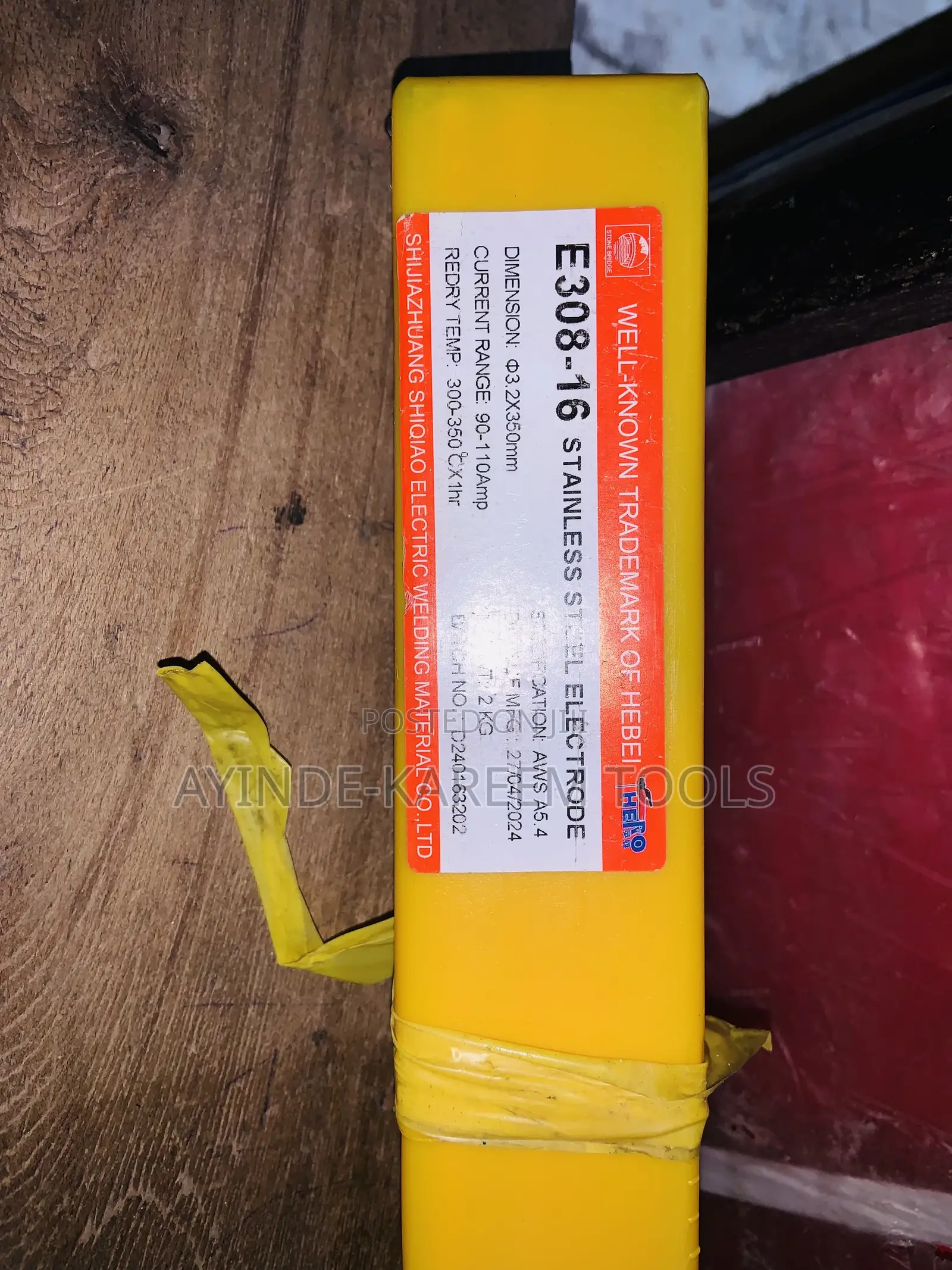 E308-16 Stainless Steel Electrode 3.2x350mm (Aws A5.4)2kg