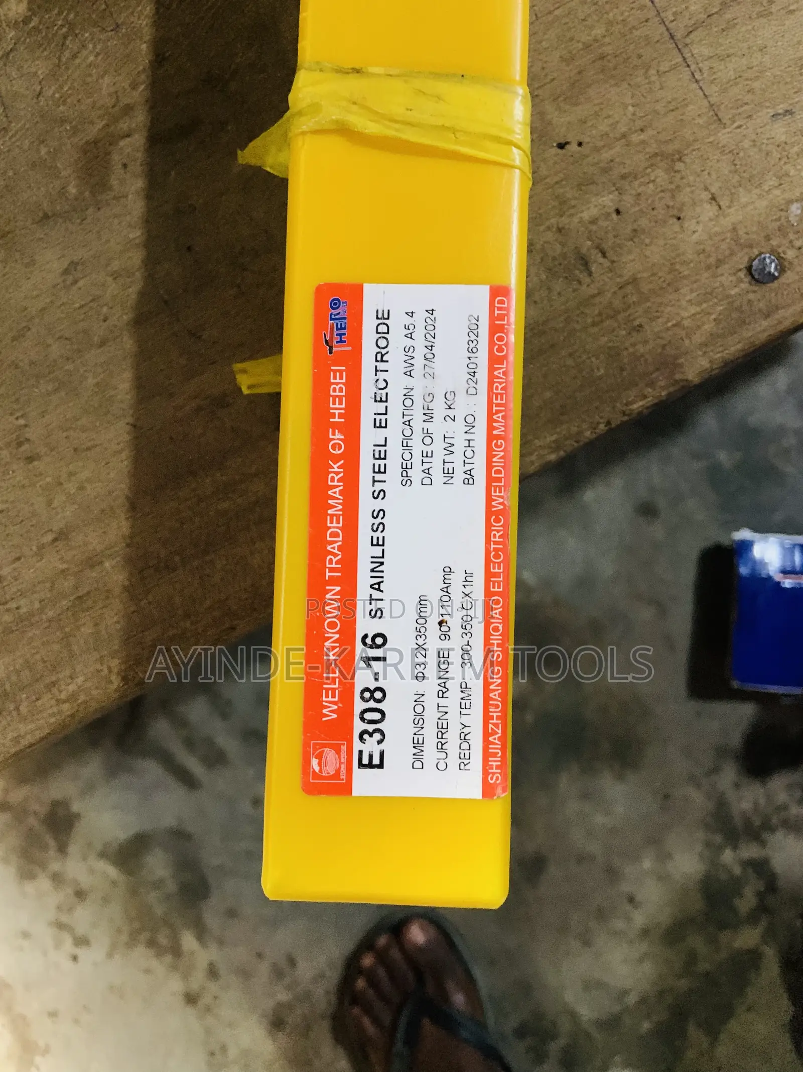 E308-16 Stainless Steel Electrode 3.2x350mm (Aws A5.4)2kg