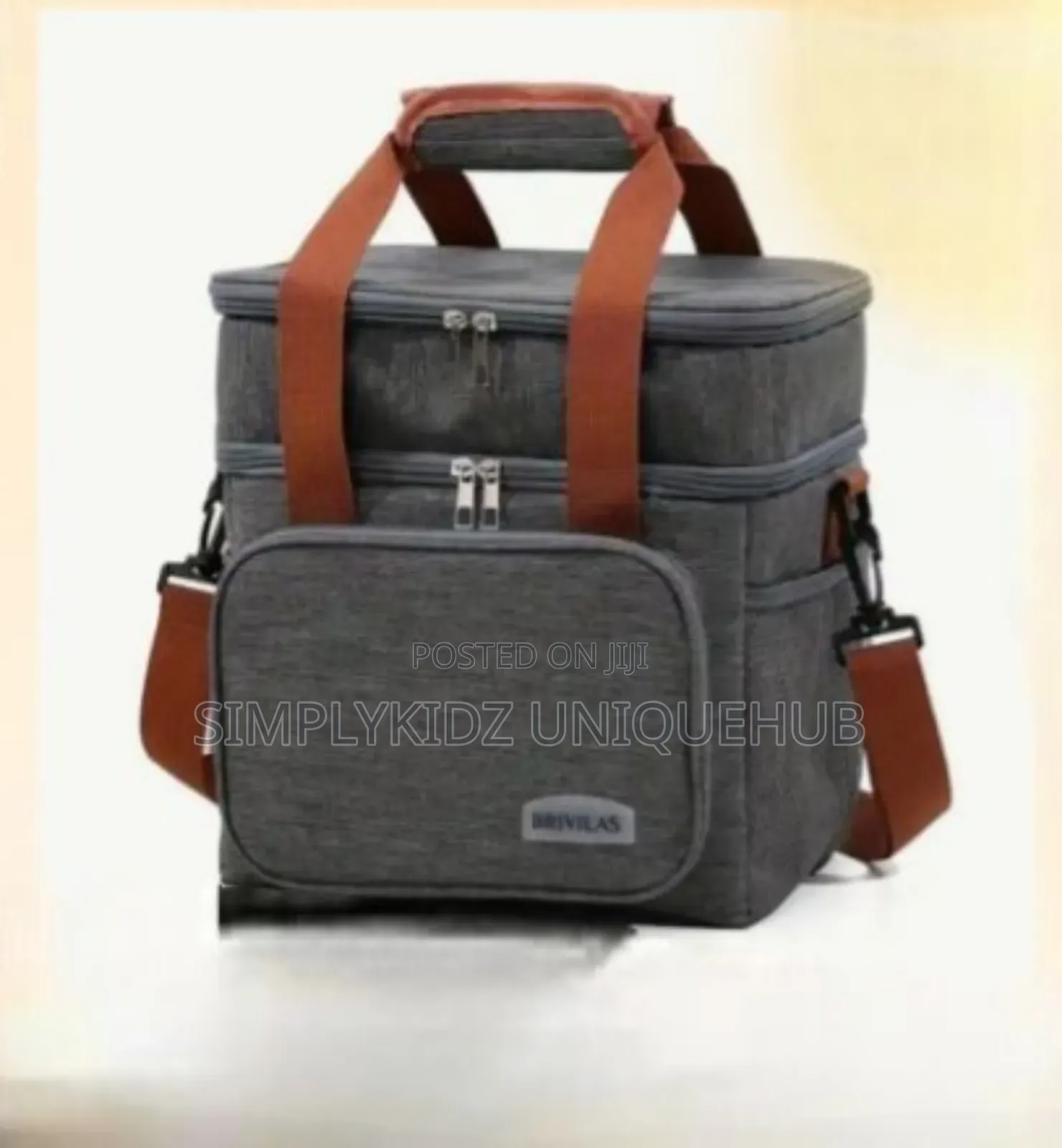 Double Layer Insulated Lunch Bag