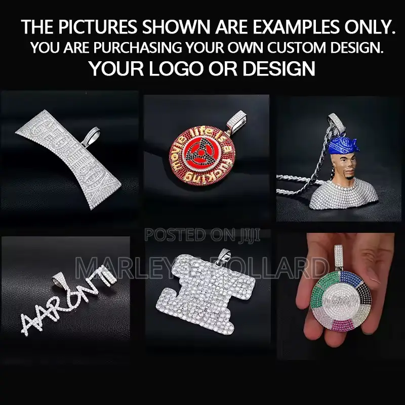 Custom Design Pendant Jewelry With Moissanite or Cz