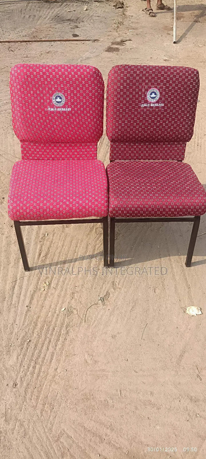 Pattern Church Chairs Big Size