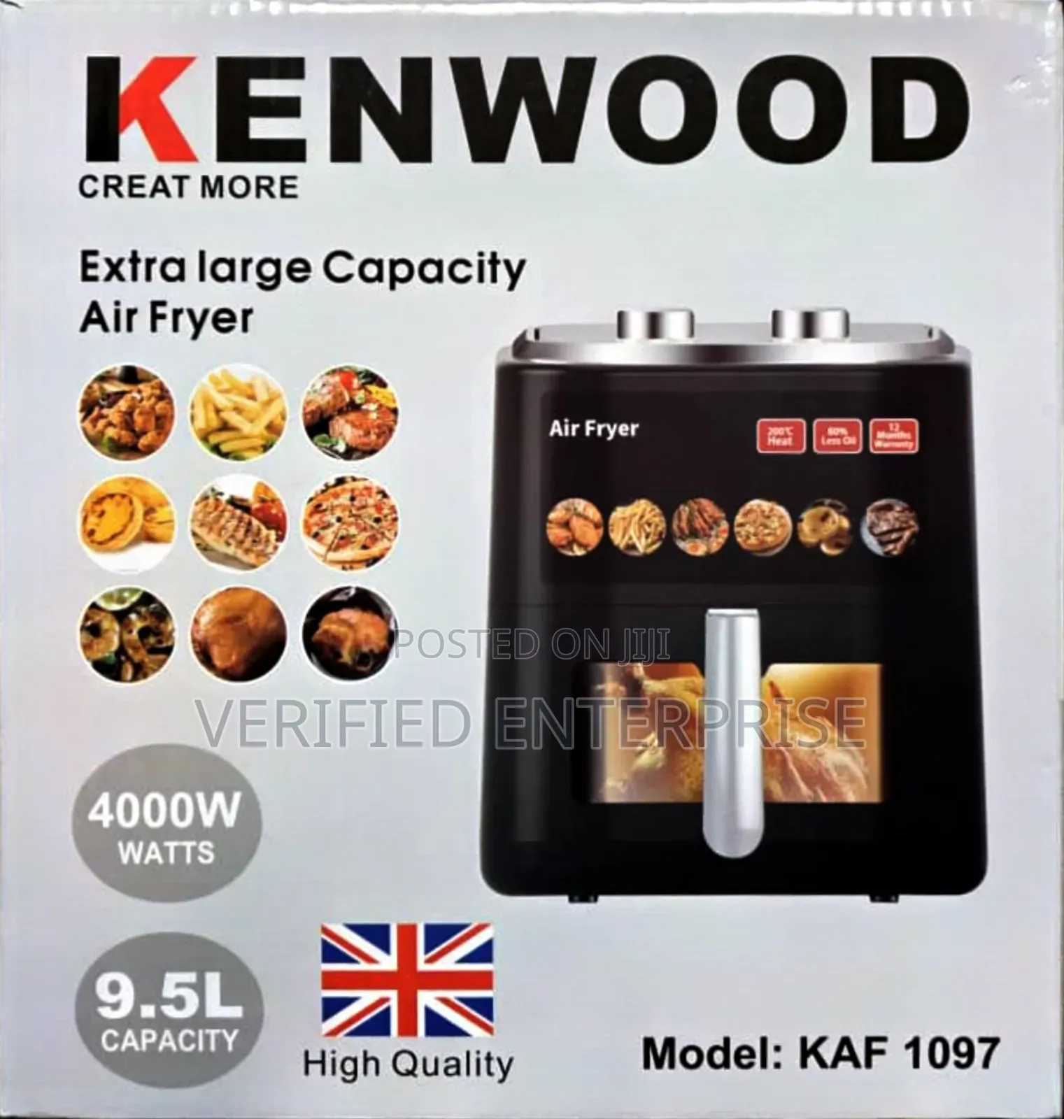Air Fryer - 9.5l, 4000w