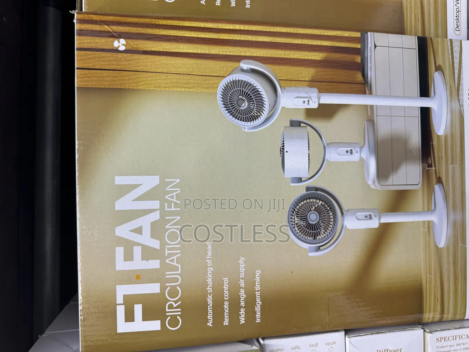 Air Circulating Sleek Rechargeable Fan