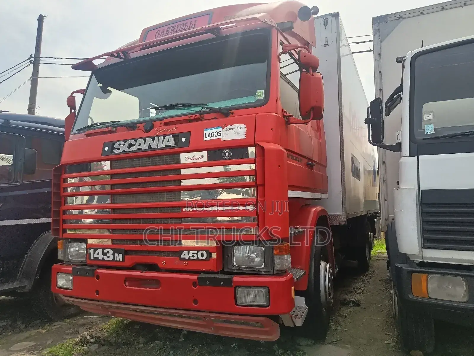 Scania 143m 8tires Container Truck 2009 Red