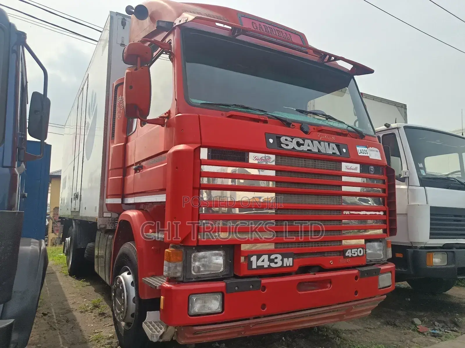 Scania 143m 8tires Container Truck 2009 Red