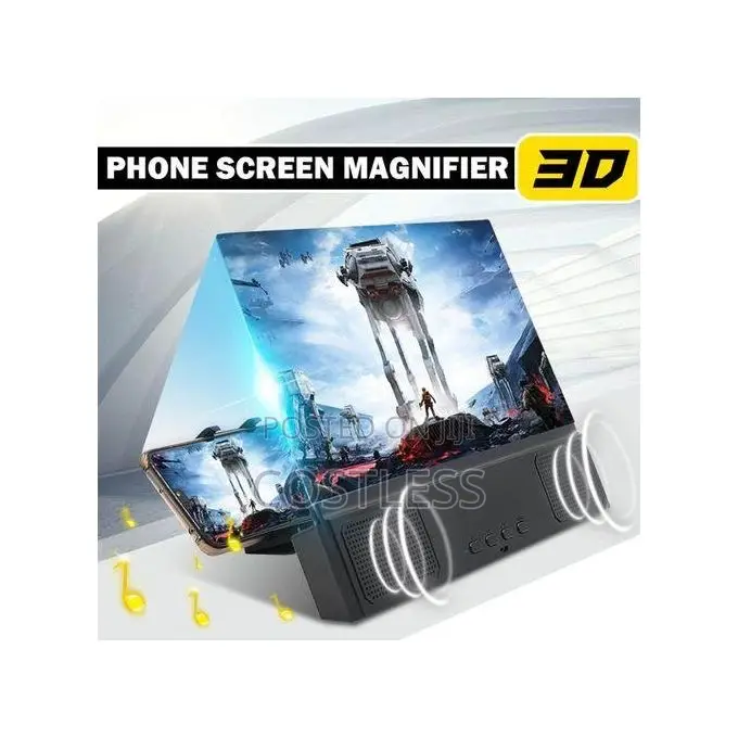 Phone Magnifier With Bluetooth Speaker And Projector