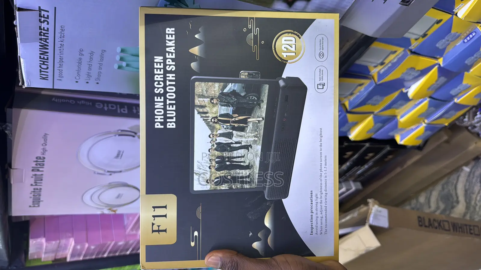 Phone Magnifier With Bluetooth Speaker And Projector