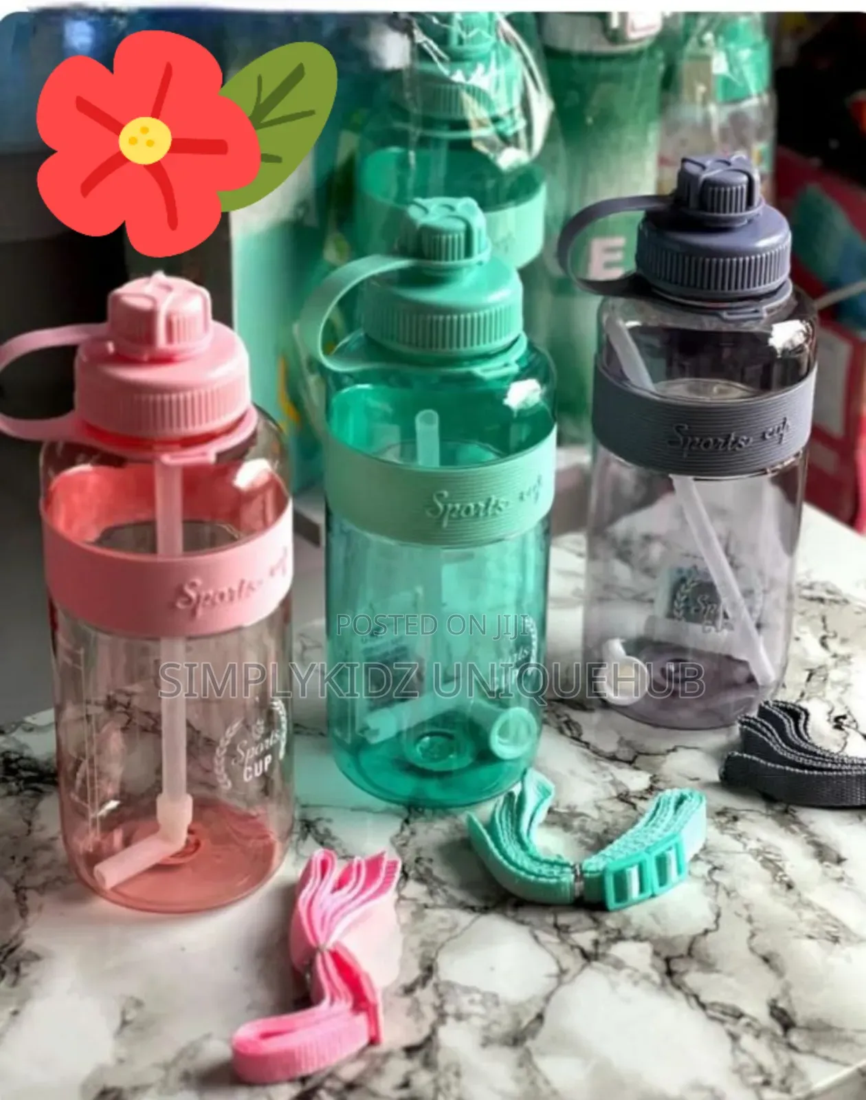 Large Capacity Transparent Sport Water Bottle