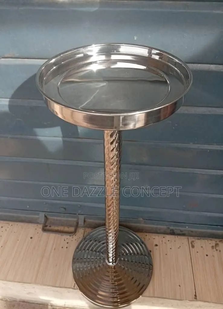 Silver Designed Stainless Steel Wine Stand