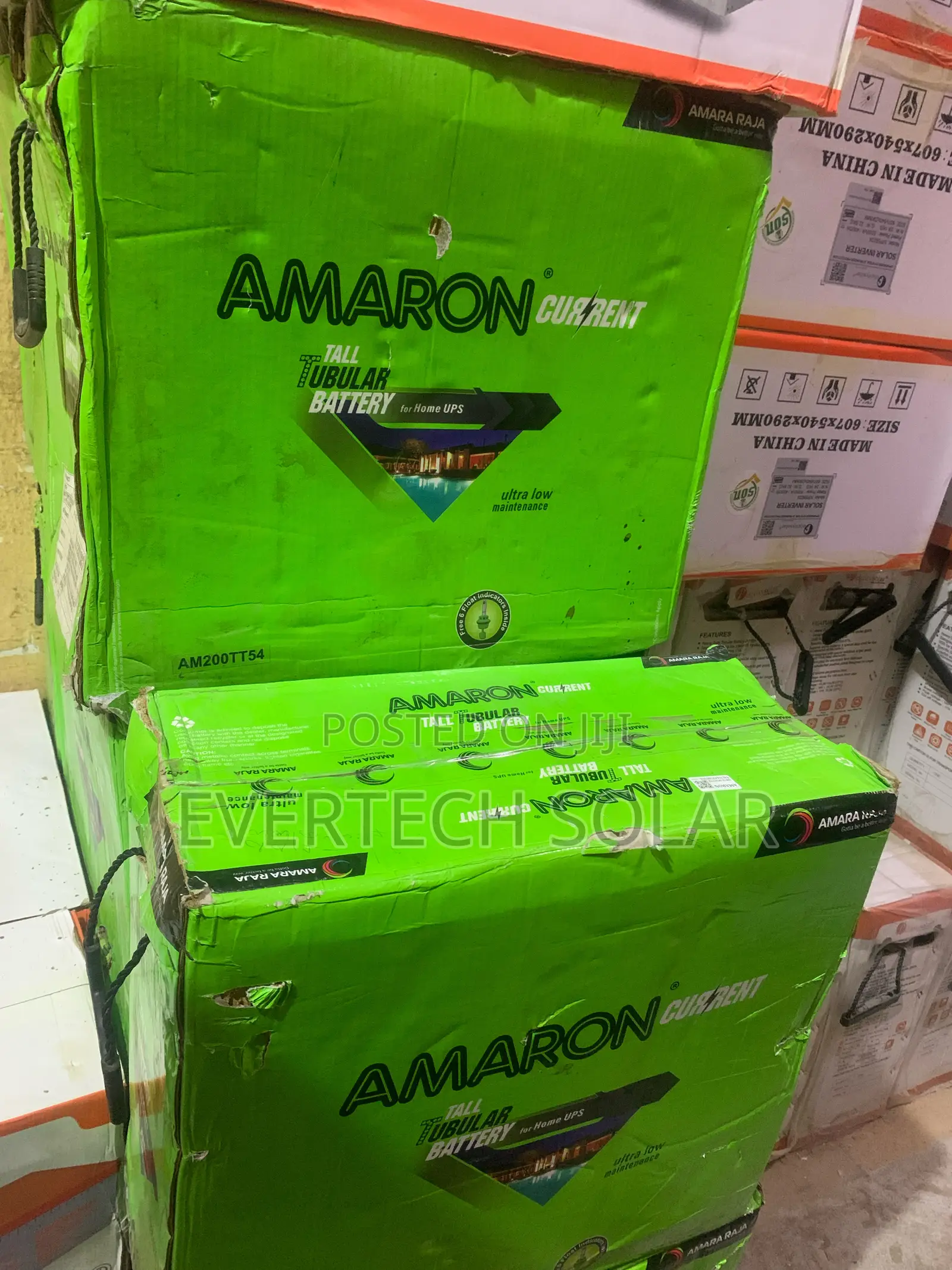 Amaron Current 200 Ahms 12v Tall Tubular Battery