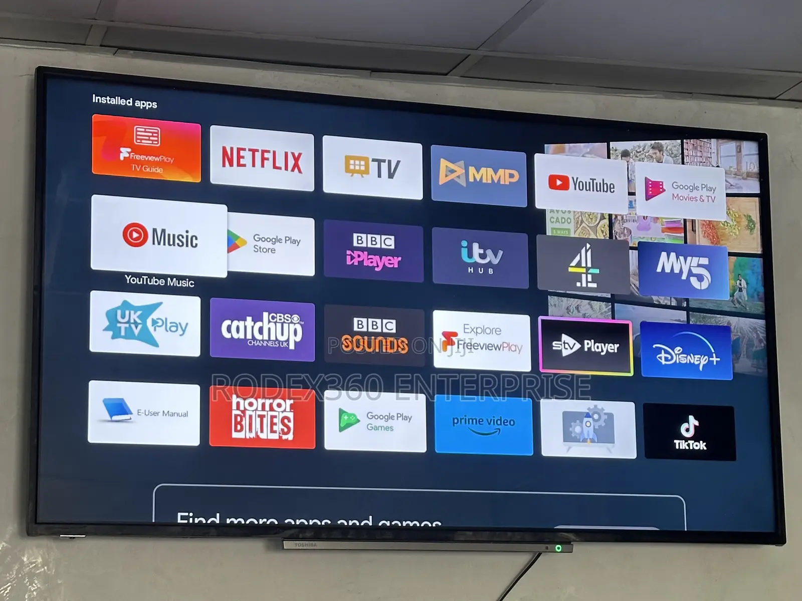 Very Neat Uk Used 55 Inch Toshiba Android Smart Tv For Sale