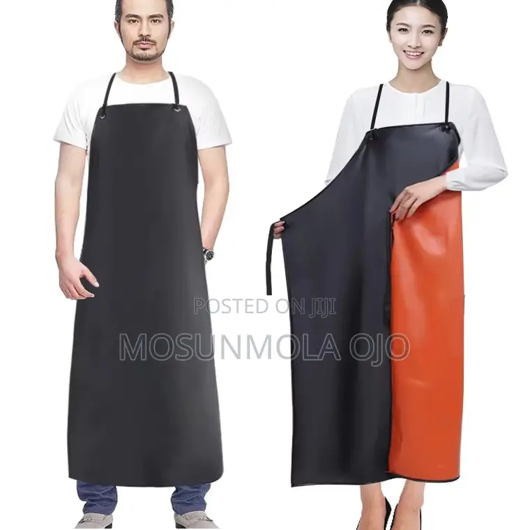 Double Layers Thickened Apron Kitchen Waterproof Vinyl Apron