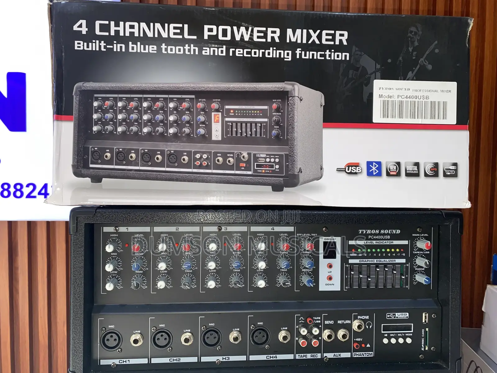 4 Channels Mixer Amplifier