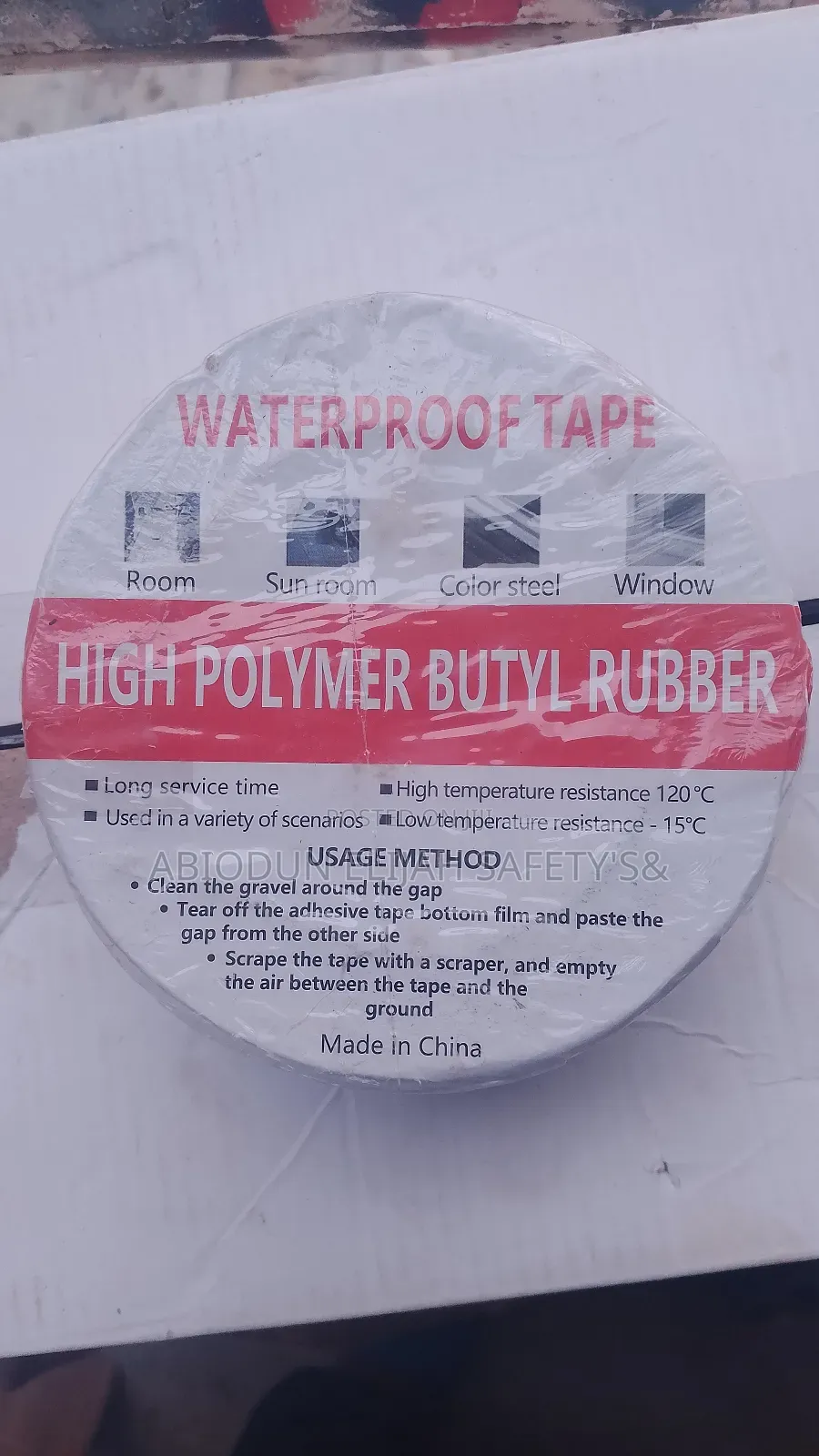 Waterproof Tape 4"Inches×5meters/High Polymer Butyl Rubber