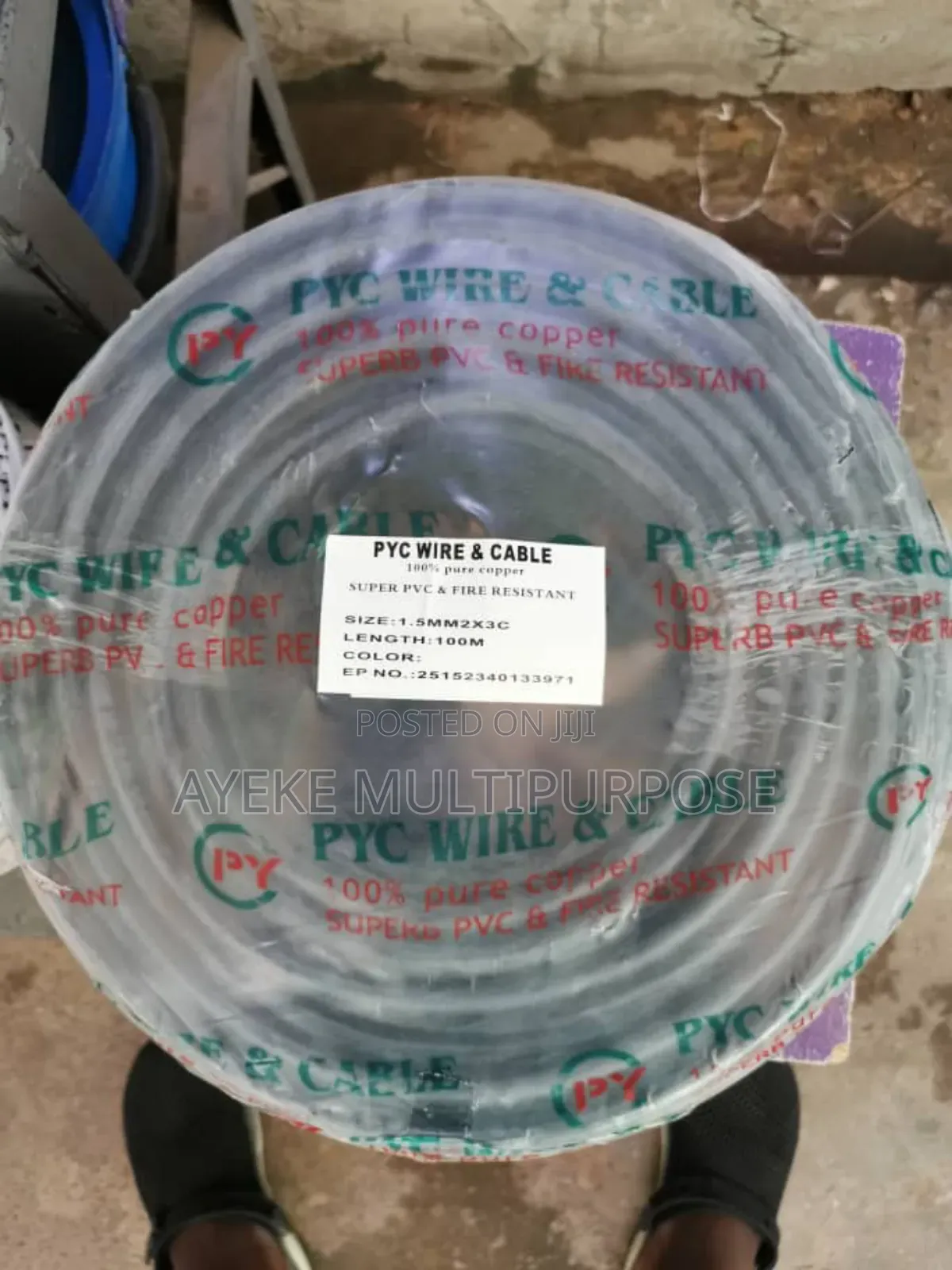 Pyc Nigeria 1.5mm X 3core Flexible Cable