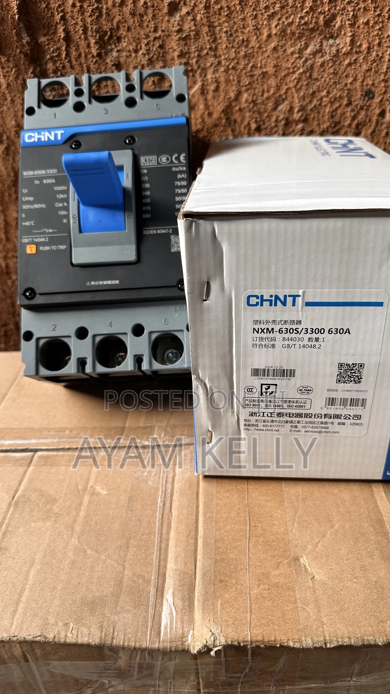 Chint Circuit Breaker 630amps 3pole