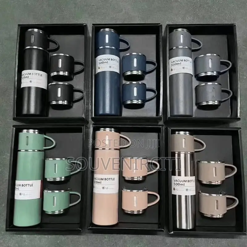 3in1 Insulated Vacuum Water Flask Gift Set