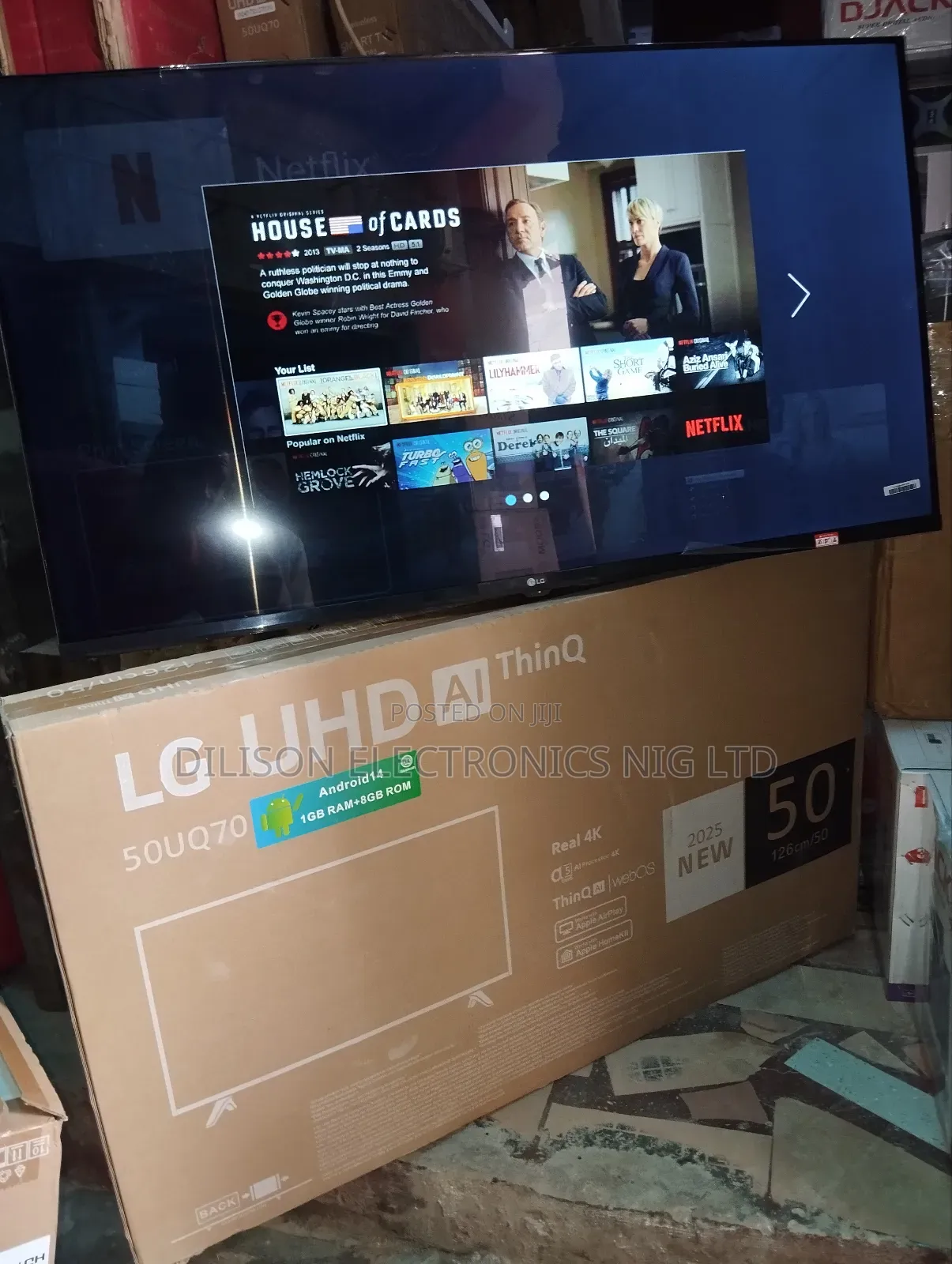 Energy Saving 50" Uhd Frameless Smart Android Television