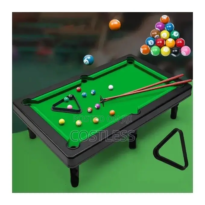 Mini Tabletop Pool Set Snooker Toy Billiard Tables Game