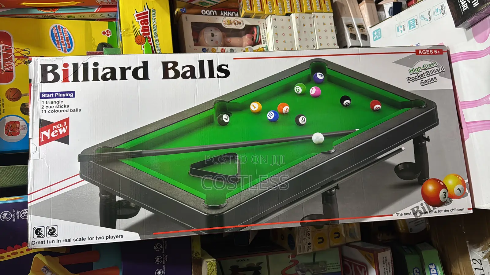 Mini Tabletop Pool Set Snooker Toy Billiard Tables Game