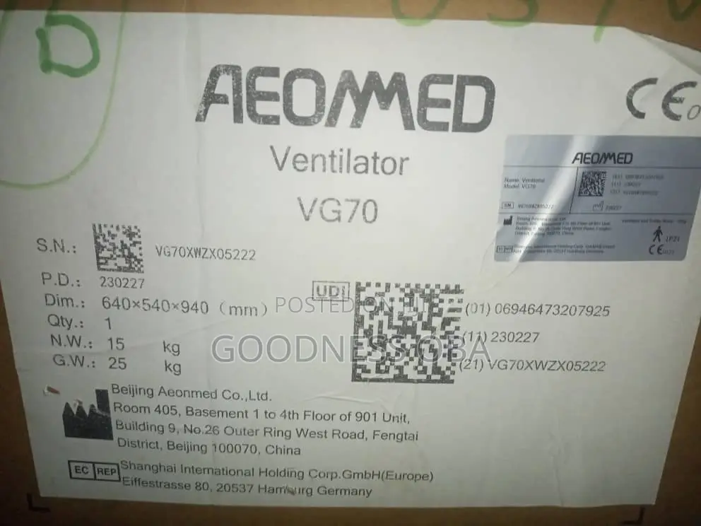 Aeomed Ventilator Vg70