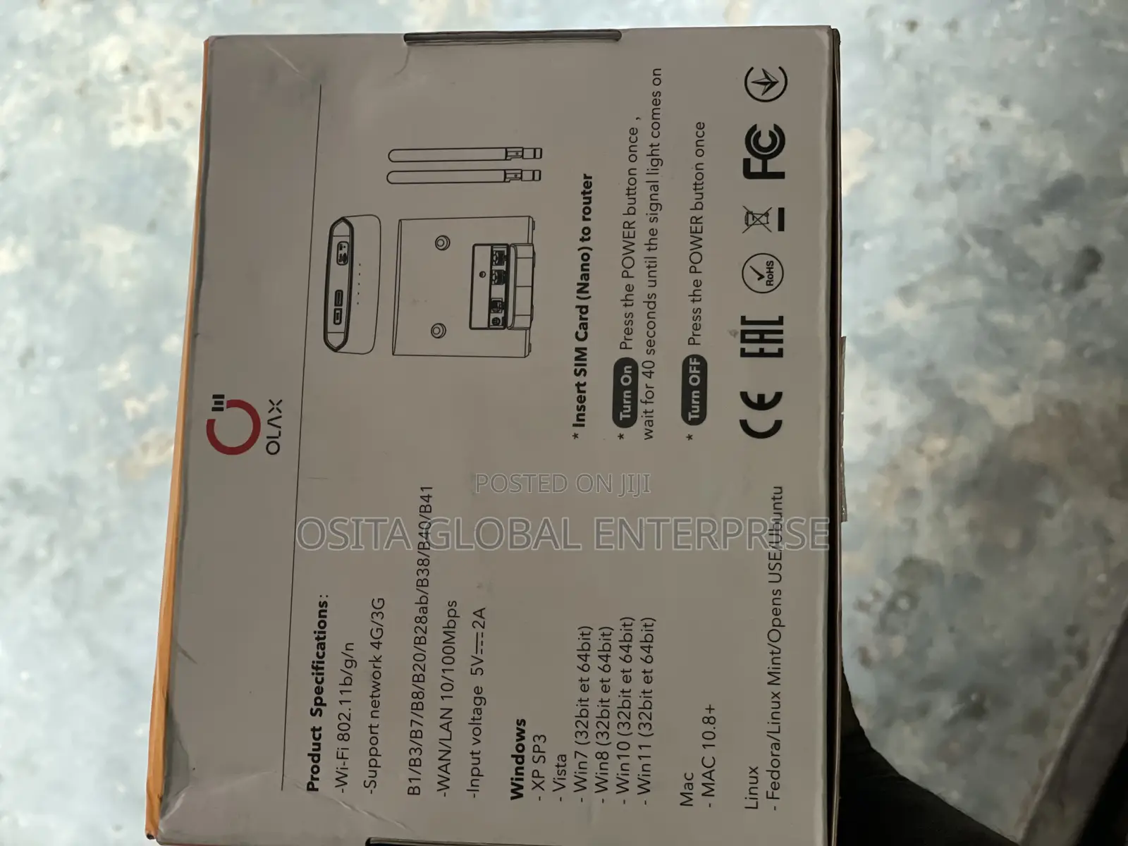 Olax Ax9 Pro 300mbps 4g Wi-Fi Router