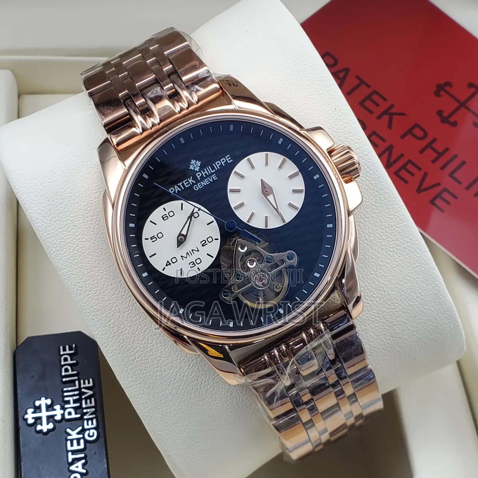 Patek Automatic Watch With Chrome Chain – Luxury Men’S Wristwatch