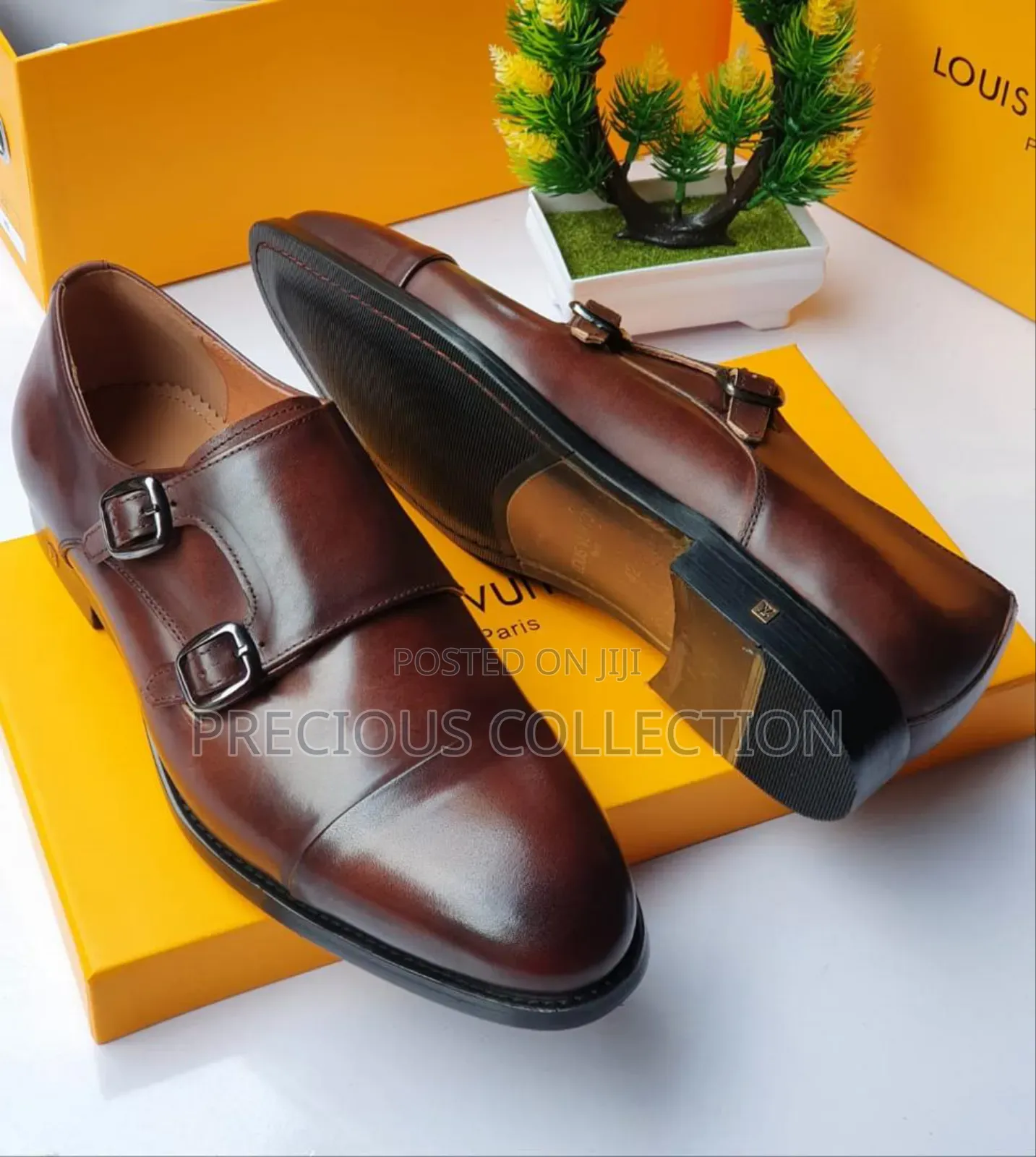 Men's High Quality Monk Strap Leather Coperate Shoes