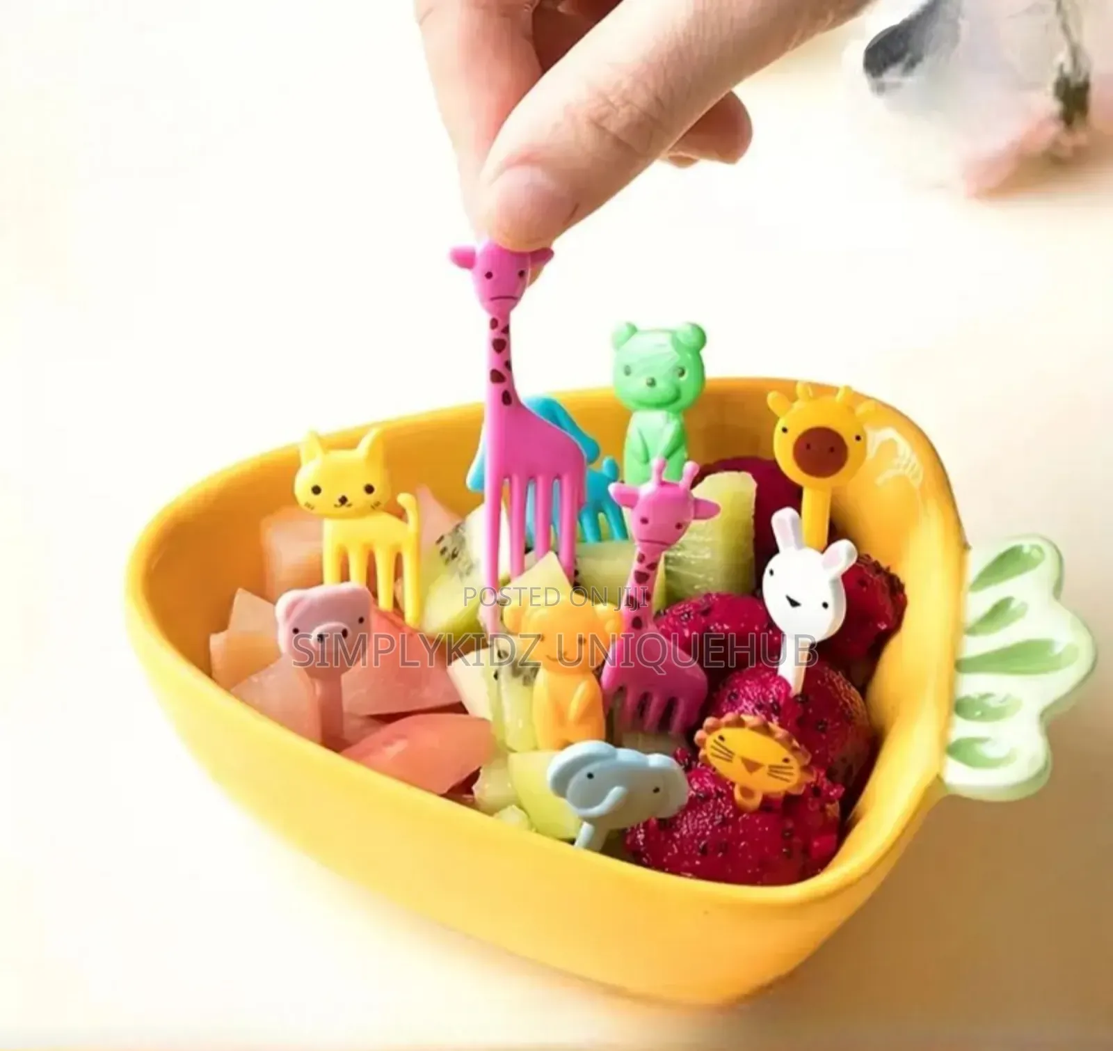 10pcs Mini Cartoon Animal Design Food Picks