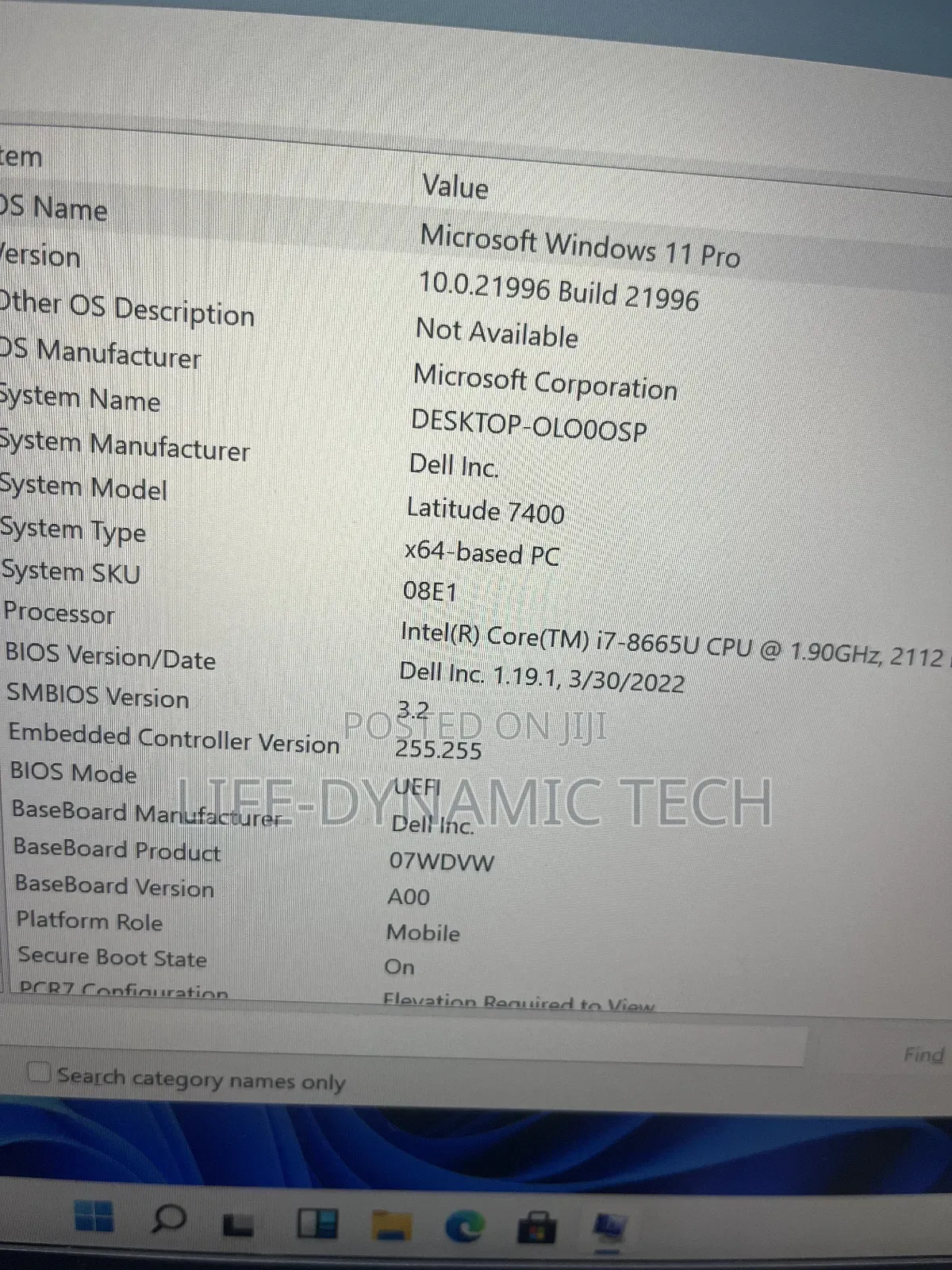 Laptop Dell Latitude 7400 16GB Intel Core I7 SSD 256GB