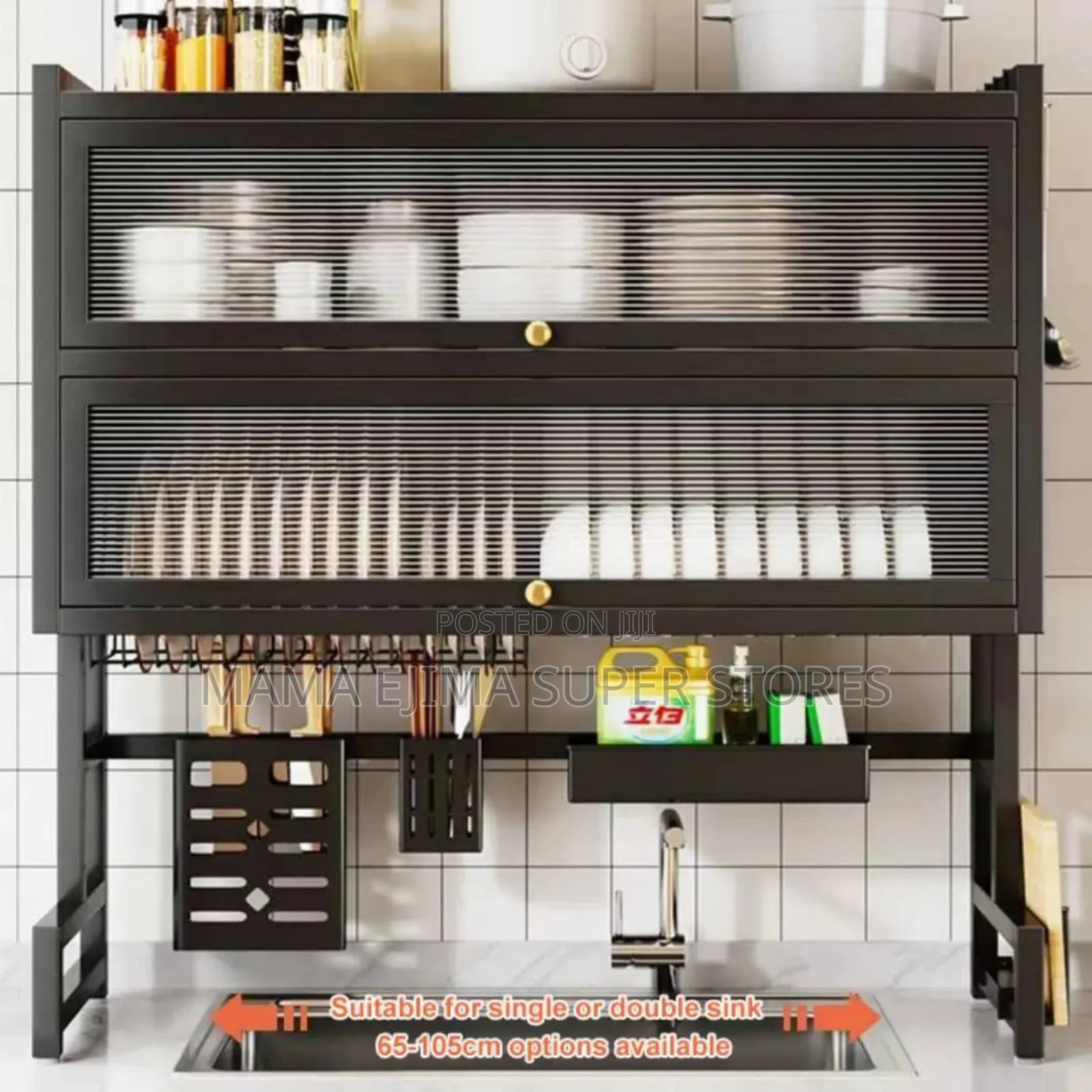 2 Layer Kitchen Rack With Cover
