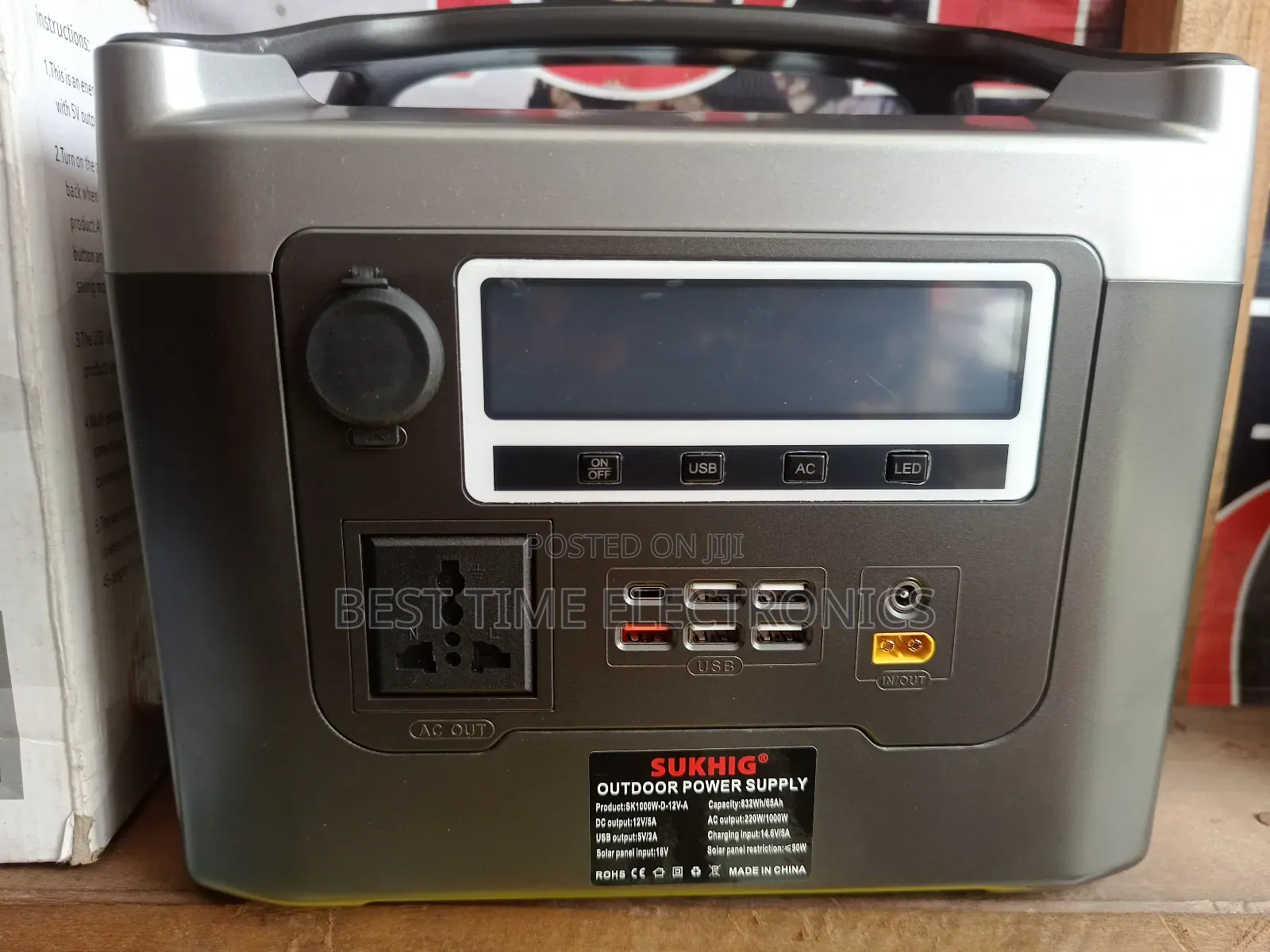 Sukhig 1000watts Portable Solar Generator