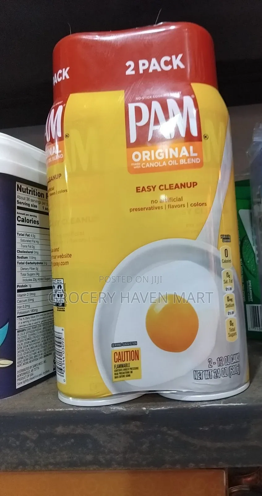 Pam Original Canola Blend No-Stick Cooking Spray 2 in 1 680g