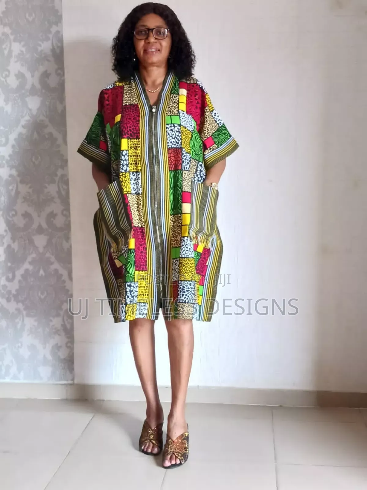 Beautiful Short Ankara Kimono Jackets With Asoke