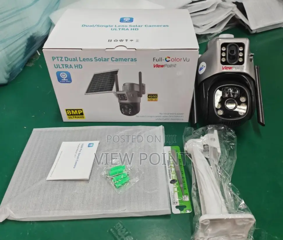Smart 4g Solar Ptz Auto-track Camera Dual Lens 8mp
