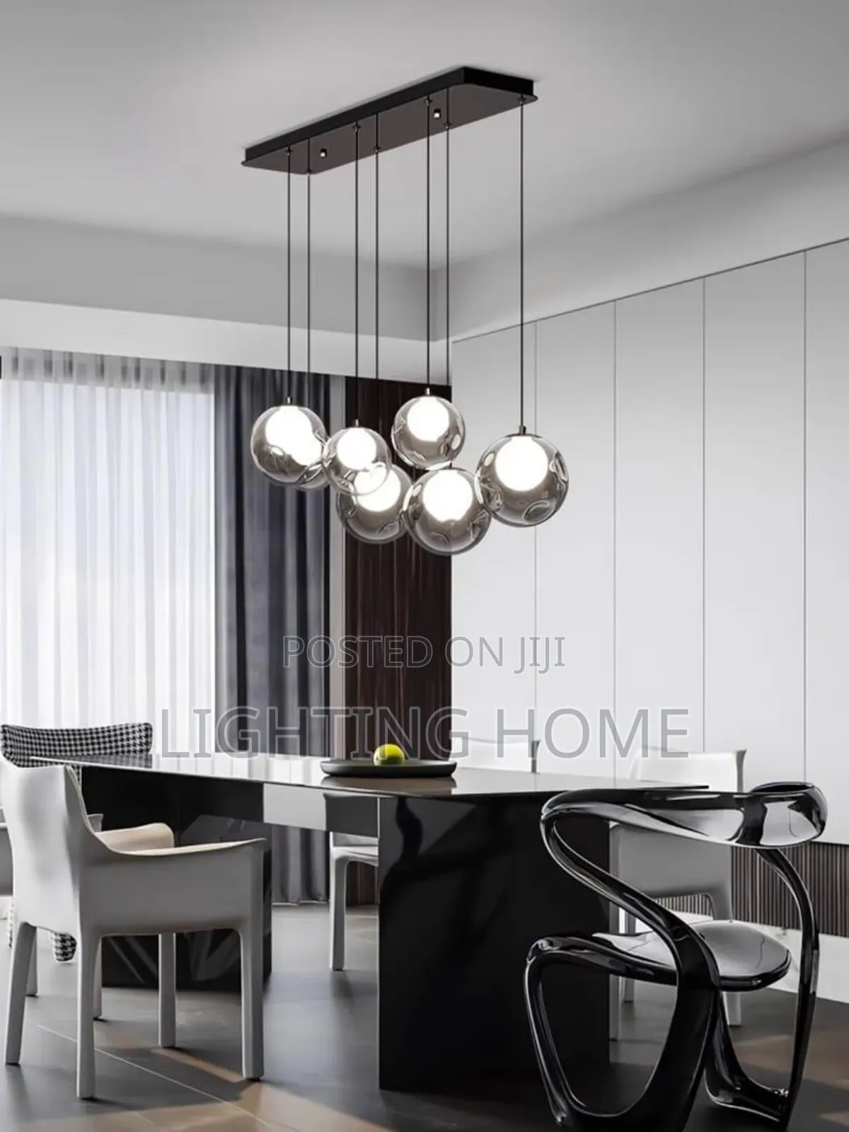 Glass Pendant Chandelier Light By 800mm 7 Glass